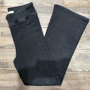 Frame JetSet Crop Mini Bootcut Charcoal Black denim Jeans size 1 (26-29)